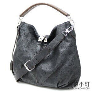 Louis Vuitton Selene Mahina Noir Black bag perfo shoulder hobo